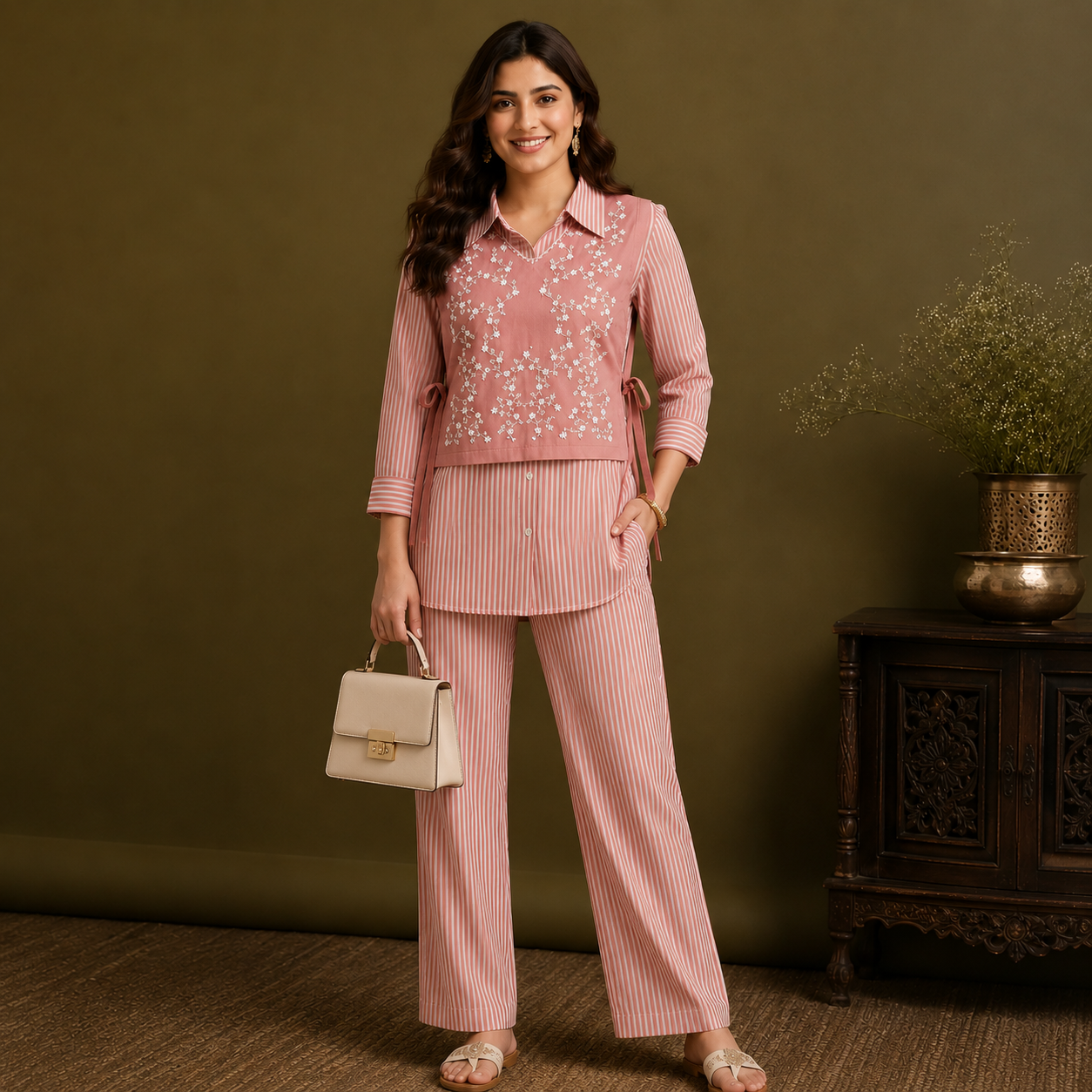 Blossom Grace 3-Piece Co-ord Set