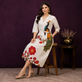 Printed Midi Dress