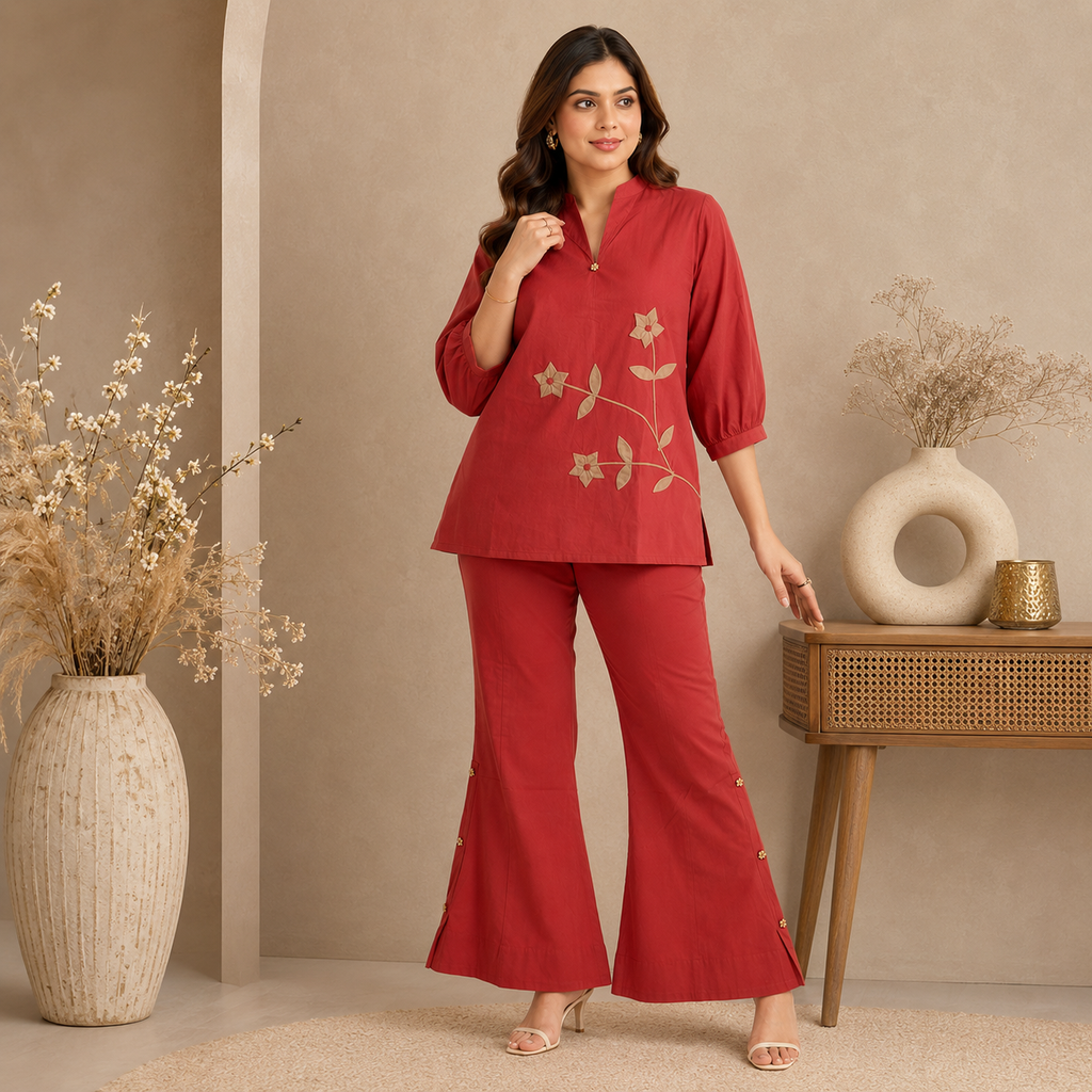 Bloom Vine Appliqué Co-ord Set