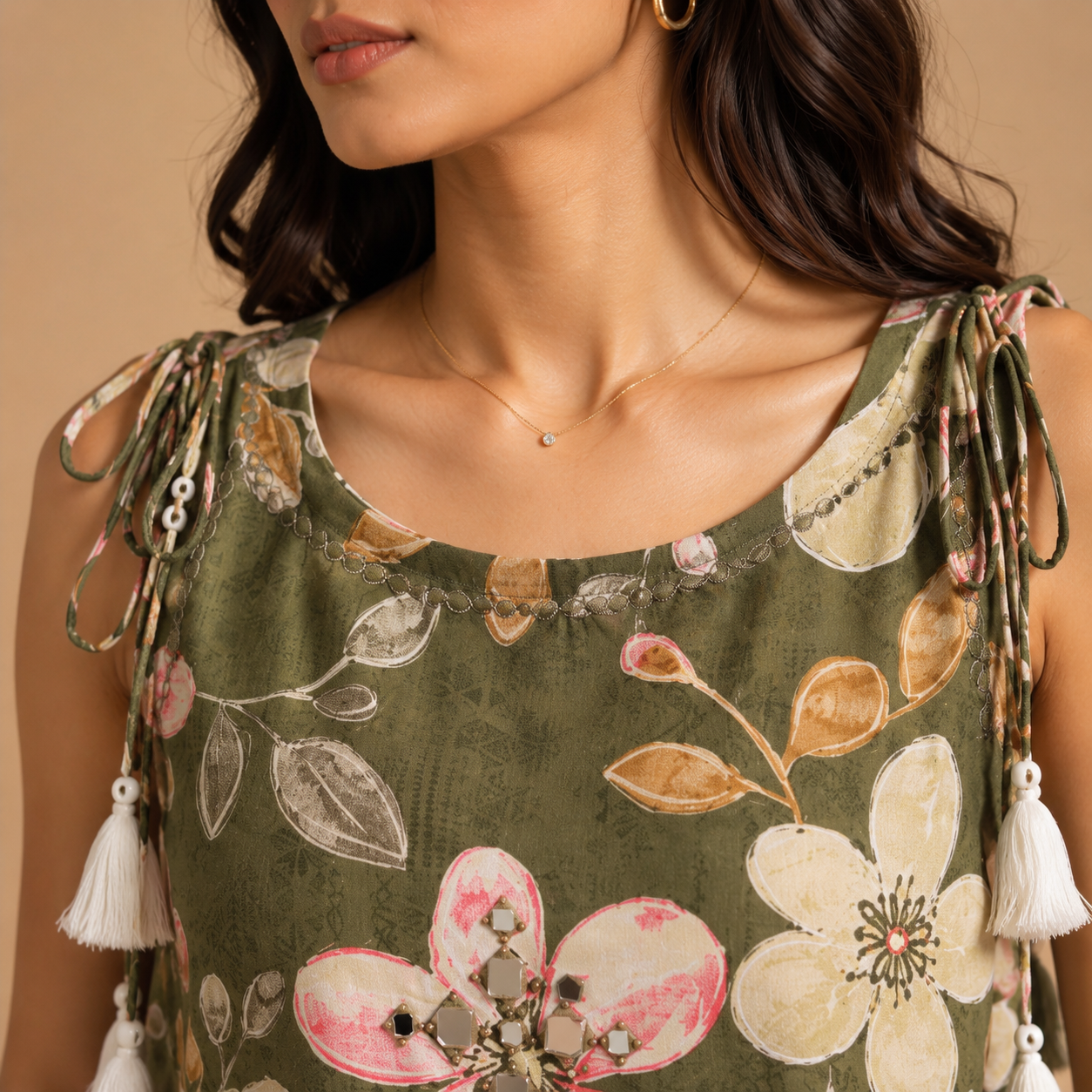 Olive Blossom Floral Co-Ord Set